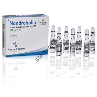 Nandrobolin (Дека, Нандролон деканоат) Alpha Pharma 10 ампул по 1мл (1амп 250 мг) - Уральск