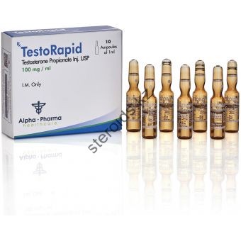 TestoRapid (Тестостерон пропионат) Alpha Pharma 10 ампул по 1мл (1амп 100 мг) - Уральск
